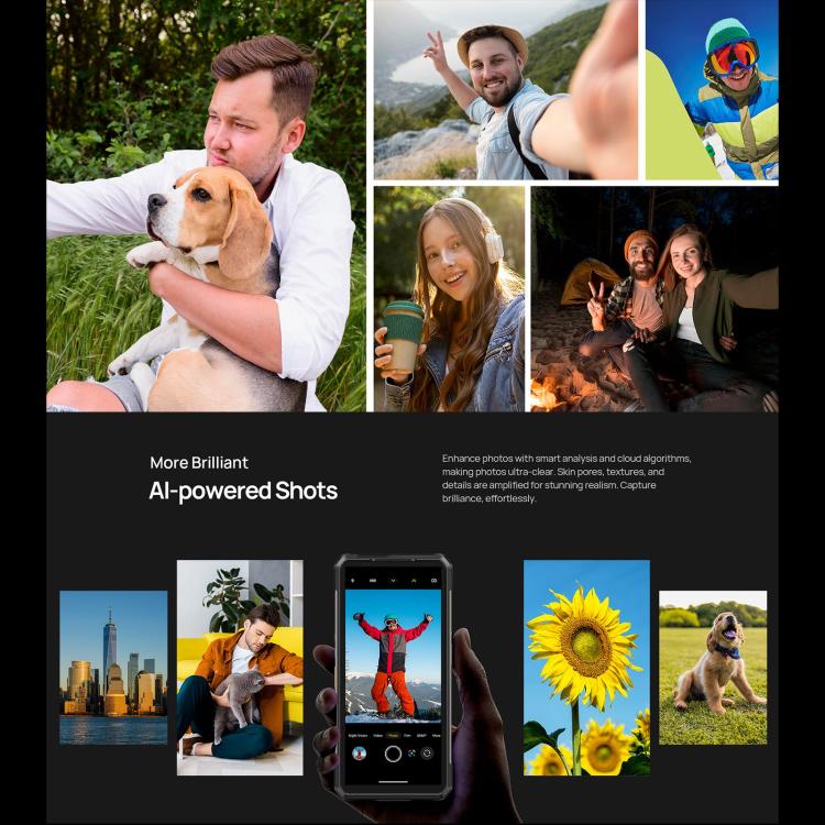 Ulefone Armor 34 Pro Projector, 16GB+512GB, Night Vision, IP68/IP69K Rugged Phone, 6.95 inch Android 15 MediaTek Dimensity 7300 Octa Core, Network: 5G, NFC, OTG (Black) - free shipping - PMC Jewellery - Order now!