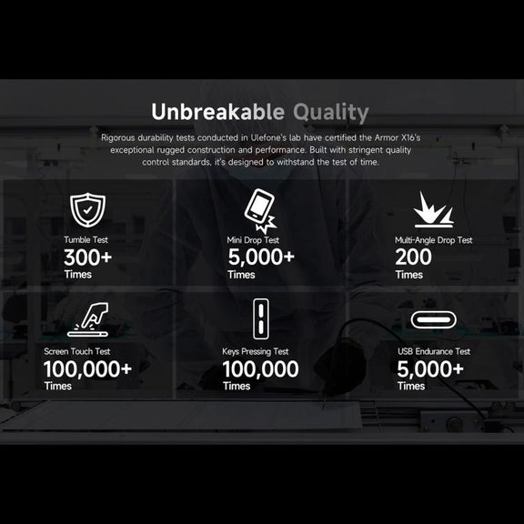 Ulefone Armor X16, 6GB+128GB, Night Vision, IP68/IP69K Rugged Phone, 6.56 inch Android 15 MediaTek Helio G91 Octa Core, Network: 4G, NFC, OTG (Wasteland Shadow)