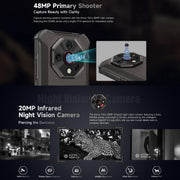 Ulefone Armor X16, 6GB+128GB, Night Vision, IP68/IP69K Rugged Phone, 6.56 inch Android 15 MediaTek Helio G91 Octa Core, Network: 4G, NFC, OTG (Wasteland Shadow)