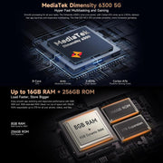 Ulefone Armor X16 Pro, 8GB+256GB, Night Vision, IP68/IP69K Rugged Phone, 6.56 inch Android 15 MediaTek Dimensity 6300 Octa Core, Network: 5G, NFC, OTG (Sand Dune)