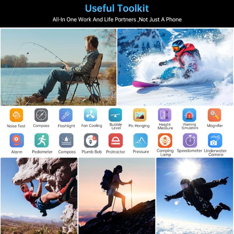 Unihertz Tank 4 Pro Projector Rugged Phone, 18GB+1TB, Night Vision, 6.73 inch Android 14 Dimensity 8300 Octa Core, Network: 5G, NFC (Black) - free shipping - PMC Jewellery - Order now!
