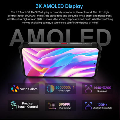 Unihertz Tank 4 Pro Projector Rugged Phone, 18GB+1TB, Night Vision, 6.73 inch Android 14 Dimensity 8300 Octa Core, Network: 5G, NFC (Black) - free shipping - PMC Jewellery - Order now!