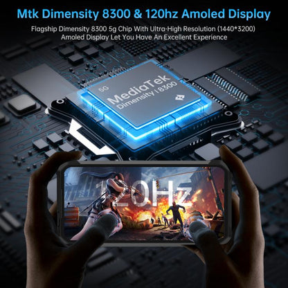 Unihertz Tank 4 Pro Projector Rugged Phone, 18GB+1TB, Night Vision, 6.73 inch Android 14 Dimensity 8300 Octa Core, Network: 5G, NFC (Black) - free shipping - PMC Jewellery - Order now!