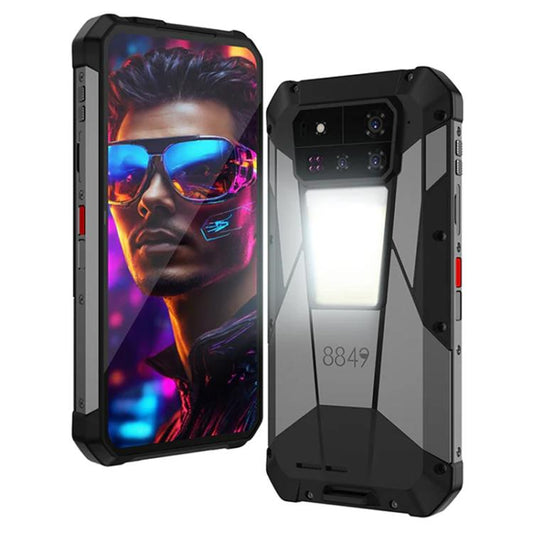 Unihertz Tank 4 Pro Projector Rugged Phone, 16GB+512GB, Night Vision, 6.73 inch Android 13 Dimensity 8300 Octa Core, Network: 5G, NFC (Black) - free shipping - PMC Jewellery - Order now!