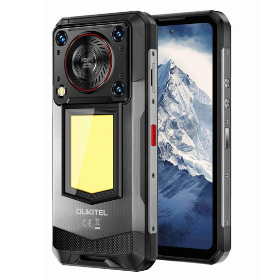 Oukitel WP56 Rugged Phone, 12GB+512GB, 108MP Camera, Fingerprint Identification, 6.8 inch Android 15 MTK Dimensity 7050 Octa Core, NFC, OTG, Network: 5G (Black)