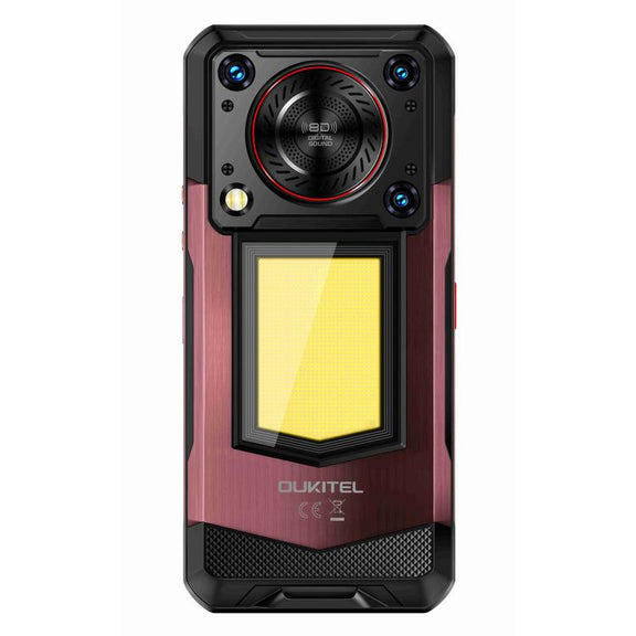Oukitel WP56 Rugged Phone, 12GB+512GB, 108MP Camera, Fingerprint Identification, 6.8 inch Android 15 MTK Dimensity 7050 Octa Core, NFC, OTG, Network: 5G (Red)