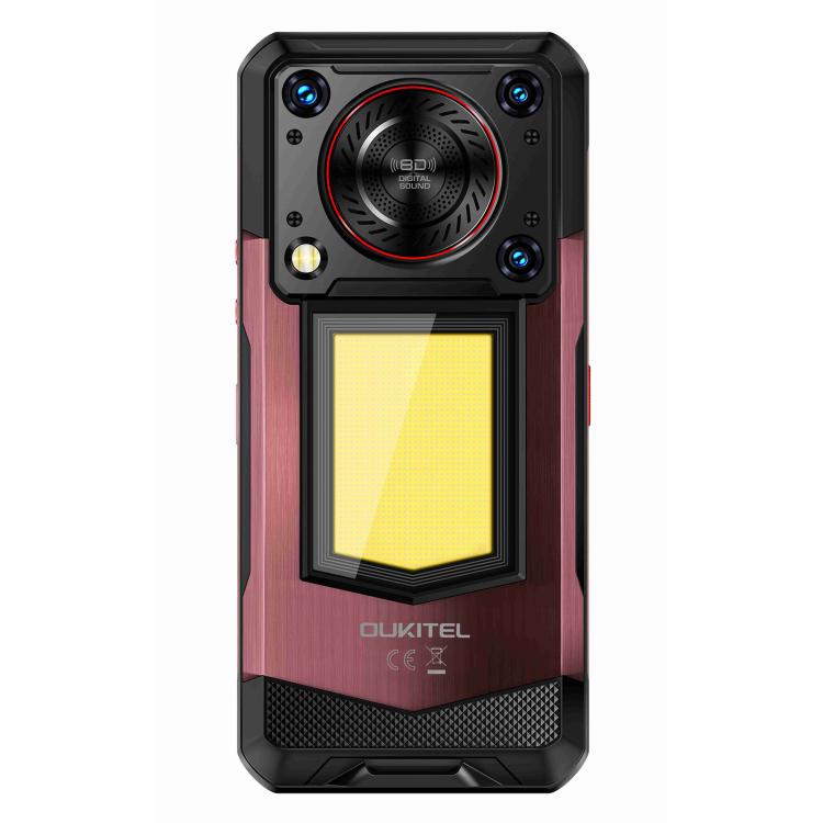 Oukitel WP56 Rugged Phone, 12GB+512GB, 108MP Camera, Fingerprint Identification, 6.8 inch Android 15 MTK Dimensity 7050 Octa Core, NFC, OTG, Network: 5G (Red)