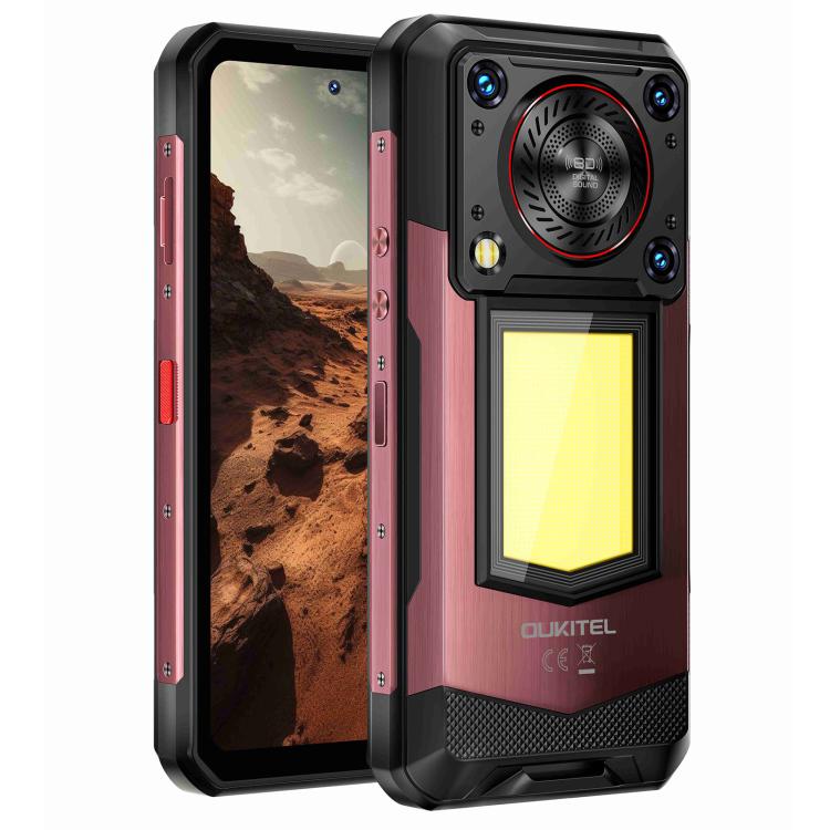 Oukitel WP56 Rugged Phone, 12GB+512GB, 108MP Camera, Fingerprint Identification, 6.8 inch Android 15 MTK Dimensity 7050 Octa Core, NFC, OTG, Network: 5G (Red)