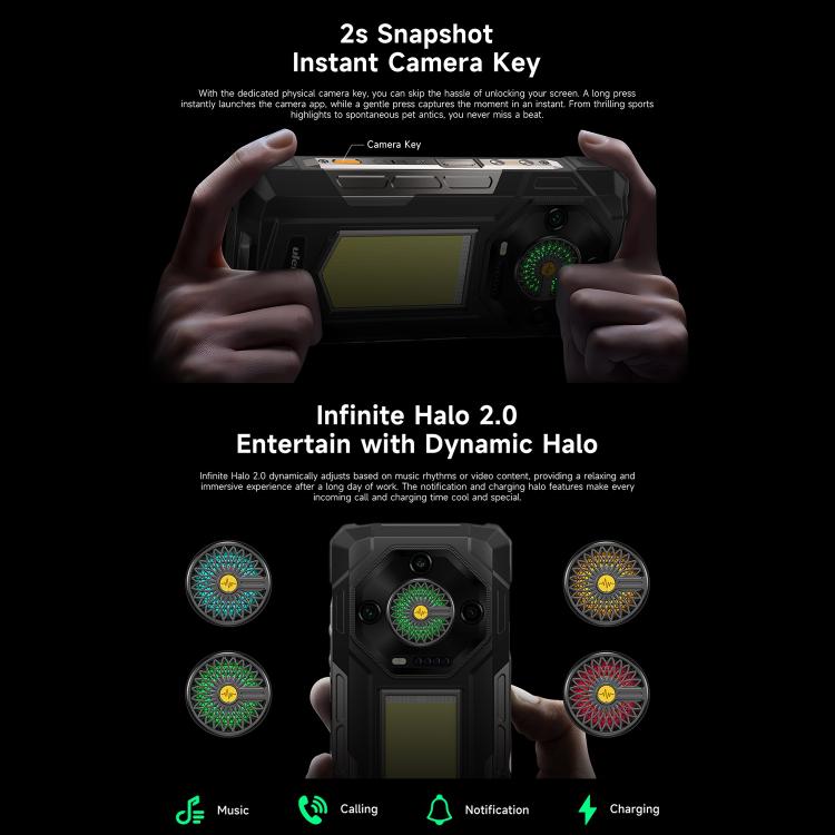 Ulefone Armor 33 Rugged Phone, 12GB+512GB, 6.95 inch Android 15 MediaTek Helio G100 Octa Core, Network: 4G, OTG, NFC, LED Light (Black) - free shipping - PMC Jewellery - Order now!
