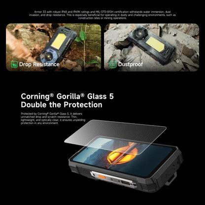 Ulefone Armor 33 Rugged Phone, 12GB+512GB, 6.95 inch Android 15 MediaTek Helio G100 Octa Core, Network: 4G, OTG, NFC, LED Light (Black) - free shipping - PMC Jewellery - Order now!