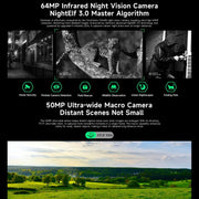 Ulefone Armor 33 Pro Rugged Phone, 16GB+512GB, Night Vision, 6.95 inch + 3.4 inch Dual Screen Android 14 MediaTek Dimensity 7300X Octa Core, Network: 5G, OTG, NFC (Black)