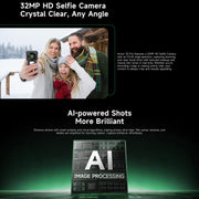 Ulefone Armor 33 Pro Rugged Phone, 16GB+512GB, Night Vision, 6.95 inch + 3.4 inch Dual Screen Android 14 MediaTek Dimensity 7300X Octa Core, Network: 5G, OTG, NFC (Black)