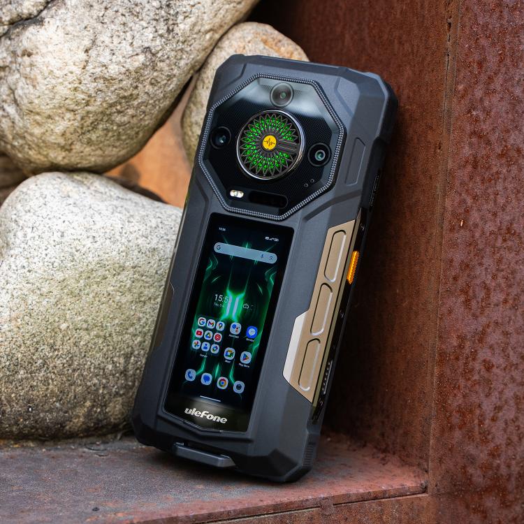 Ulefone Armor 33 Pro Rugged Phone, 16GB+512GB, Night Vision, 6.95 inch + 3.4 inch Dual Screen Android 14 MediaTek Dimensity 7300X Octa Core, Network: 5G, OTG, NFC (Black)