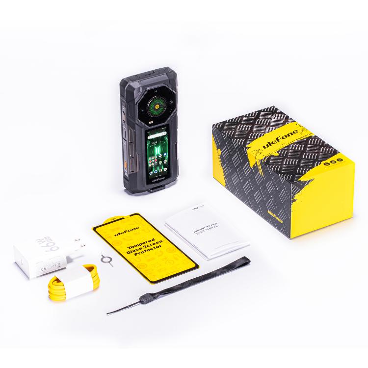 Ulefone Armor 33 Pro Rugged Phone, 16GB+512GB, Night Vision, 6.95 inch + 3.4 inch Dual Screen Android 14 MediaTek Dimensity 7300X Octa Core, Network: 5G, OTG, NFC (Black)