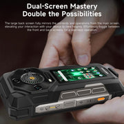Ulefone Armor 33 Pro Rugged Phone, 16GB+512GB, Night Vision, 6.95 inch + 3.4 inch Dual Screen Android 14 MediaTek Dimensity 7300X Octa Core, Network: 5G, OTG, NFC (Black)