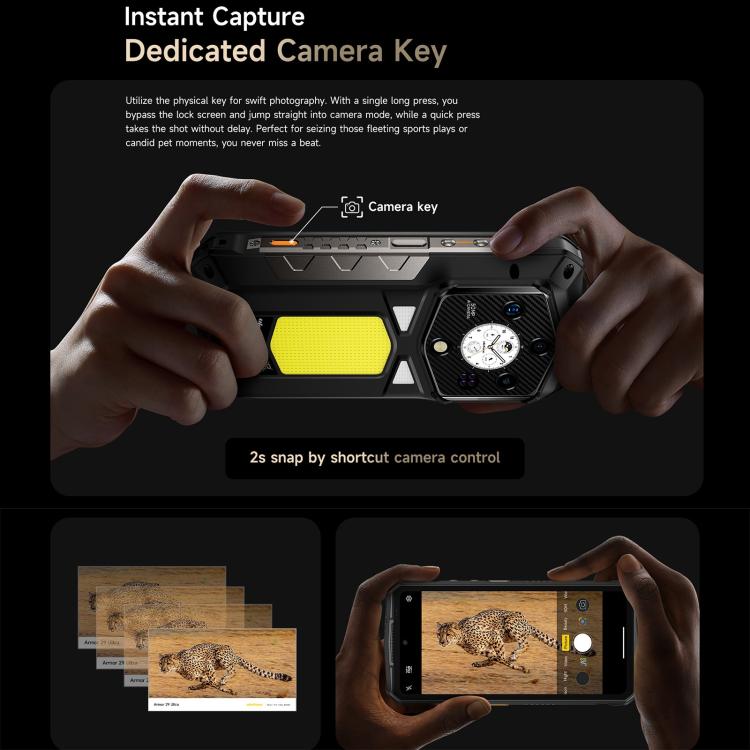 Ulefone Armor 29 Ultra Rugged Phone, 16GB+1TB, Night Vision, 6.67 inch + 1.04 inch Android 15 MediaTek Dimensity 9300+ Octa Core, Network: 5G, Versatile LED Light, Warning Light (Black) - free shipping - PMC Jewellery - Order now!