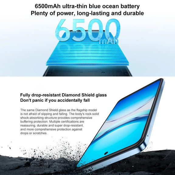 vivo Y300i, 8GB+128GB, Face ID / Side Fingerprint, 6.68 inch Android 15 OriginOS 5 Snapdragon 4 Gen 2 Octa Core, OTG, NFC, Network: 5G (Black)