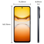 vivo Y300i, 12GB+256GB, Face ID / Side Fingerprint, 6.68 inch Android 15 OriginOS 5 Snapdragon 4 Gen 2 Octa Core, OTG, NFC, Network: 5G (Black)