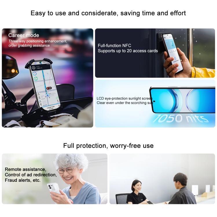 vivo Y300t, 8GB+128GB, Face ID / Side Fingerprint,  6.72 inch Android 15 OriginOS 5 Dimensity 7300 Octa Core, OTG, NFC, Network: 5G (Aqua Blue) - free shipping - PMc TechLife - Order now!