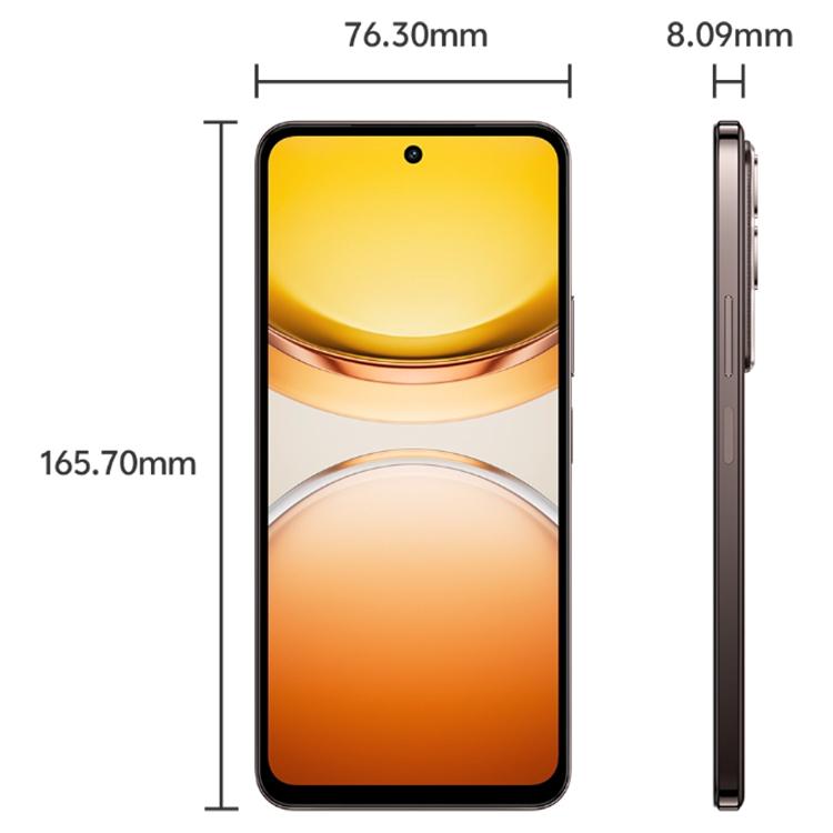 vivo Y300t, 8GB+256GB, Face ID / Side Fingerprint,  6.72 inch Android 15 OriginOS 5 Dimensity 7300 Octa Core, OTG, NFC, Network: 5G (Coffee)