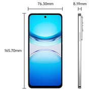 vivo Y300t, 12GB +512GB, Face ID / Side Fingerprint,  6.72 inch Android 15 OriginOS 5 Dimensity 7300 Octa Core, OTG, NFC, Network: 5G (White)
