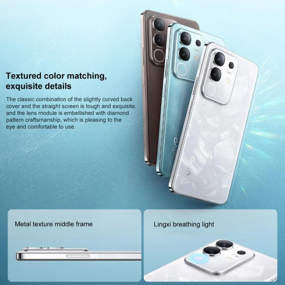 vivo Y300t, 12GB +512GB, Face ID / Side Fingerprint,  6.72 inch Android 15 OriginOS 5 Dimensity 7300 Octa Core, OTG, NFC, Network: 5G (Aqua Blue)