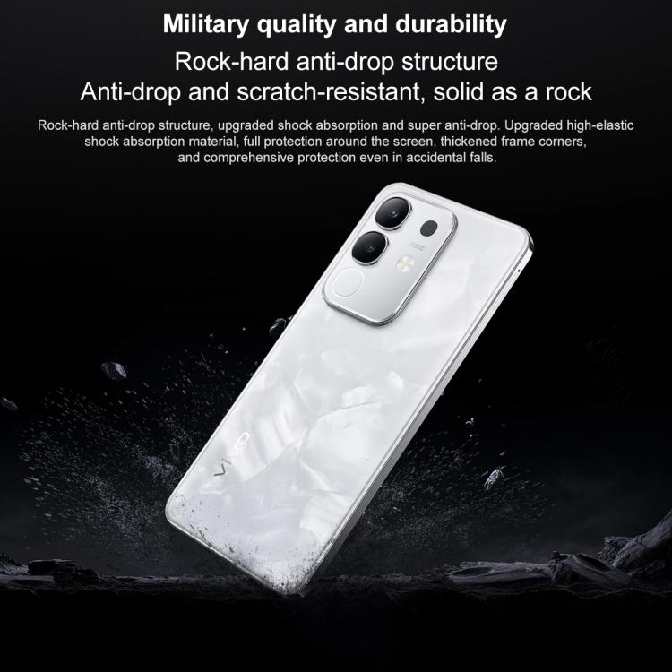 vivo Y300t, 12GB +512GB, Face ID / Side Fingerprint,  6.72 inch Android 15 OriginOS 5 Dimensity 7300 Octa Core, OTG, NFC, Network: 5G (White)