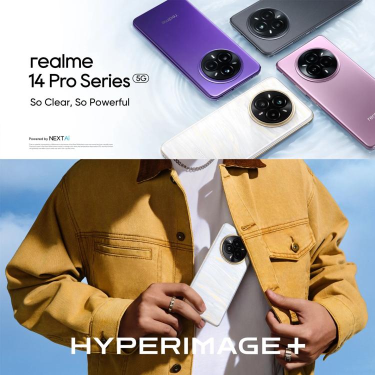 Realme 14 Pro, 16GB+512GB, Screen Fingerprint Identification, 6.77 inch Realme UI 6.0 Dimensity 7300 Octa Core, NFC, Network: 5G (White)