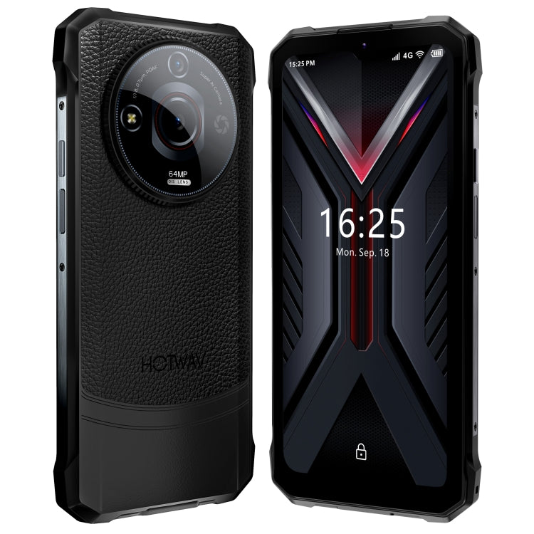 HOTWAV T7 Pro Rugged Phone, 6GB+256GB, 6280mAh, 6.6 inch Android 13 MT8788 Octa Core, Network: 4G, OTG (Black) - free shipping - PMC Jewellery - Order now!