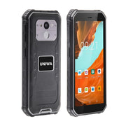 UNIWA F963 Pro Rugged Smart Phone, 6GB+128GB, 5.5 inch Android 13, Unisoc T606 Octa Core, NFC, Fingerprint Unlock, 4G Network, US Plug (Black Grey)