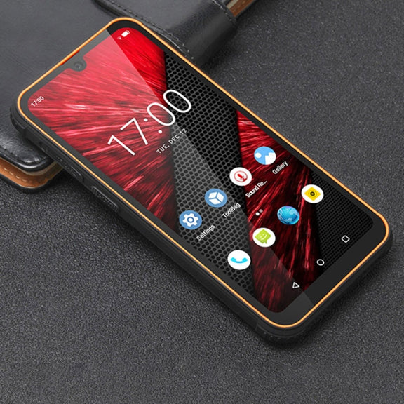 UNIWA F965 Pro Rugged Smart Phone, 6GB+128GB, 6 inch Android 13, MT6762 Octa Core, Network: 4G, NFC, PoC, SOS, EU Plug (Black+Orange)