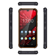 UNIWA F965 Pro Rugged Smart Phone, 6GB+128GB, 6 inch Android 13, MT6762 Octa Core, Network: 4G, NFC, PoC, SOS, AU Plug (Black+Orange)