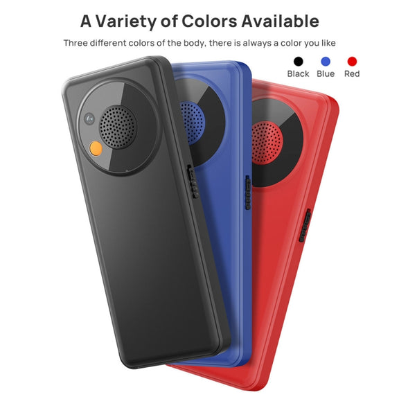 UNIWA V2000 Elder Keypad Phone, 2.4 inch Unisoc T107, 1700mAh Battery, LED Flashlight, SOS, Network: 4G, EU Plug (Red)