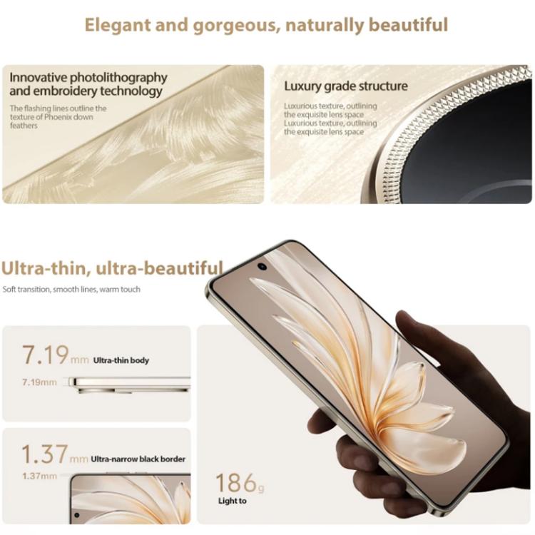 vivo S20, 12GB+256GB, Face ID / Screen Fingerprint Identification, 6.67 inch Android 15 Snapdragon 7 Gen 3 Octa Core, OTG, NFC, Network: 5G (Gold)