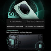 vivo Y300, 8GB+128GB, Face ID / Screen Fingerprint Identification, 6.77 inch Android 15 OriginOS 5 Dimensity 6300 Octa Core, OTG, Network: 5G (Cyan)