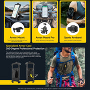 Ulefone Armor 27 Pro Rugged Phone, 12GB+256GB, Night Vision, 10600mAh, 6.78 inch Android 14 MediaTek Dimensity 6300 Octa Core, Network: 5G, NFC (Black)