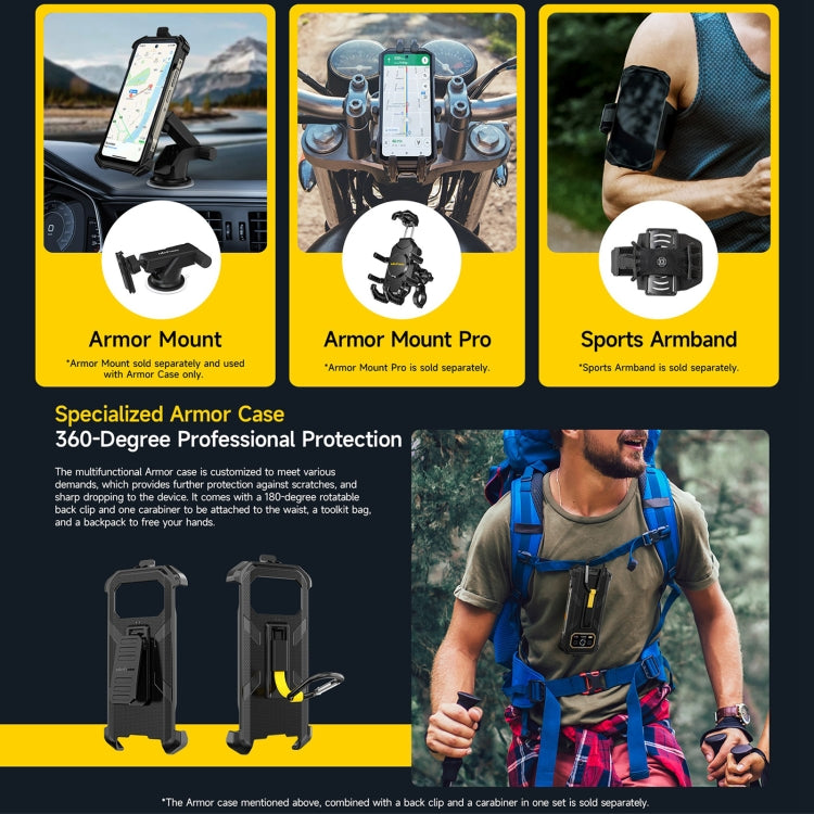 Ulefone Armor 27 Pro Rugged Phone, 12GB+256GB, Night Vision, 10600mAh, 6.78 inch Android 14 MediaTek Dimensity 6300 Octa Core, Network: 5G, NFC (Black)