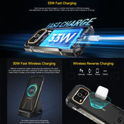 Ulefone Armor 27 Pro Rugged Phone, 12GB+256GB, Night Vision, 10600mAh, 6.78 inch Android 14 MediaTek Dimensity 6300 Octa Core, Network: 5G, NFC (Black)