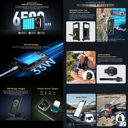 Ulefone Armor 25T Rugged Phone, 6GB+256GB, Thermal Imaging, 6.78 inch Android 14 MediaTek Helio G99 Octa Core, Network: 4G, NFC, OTG (Black)
