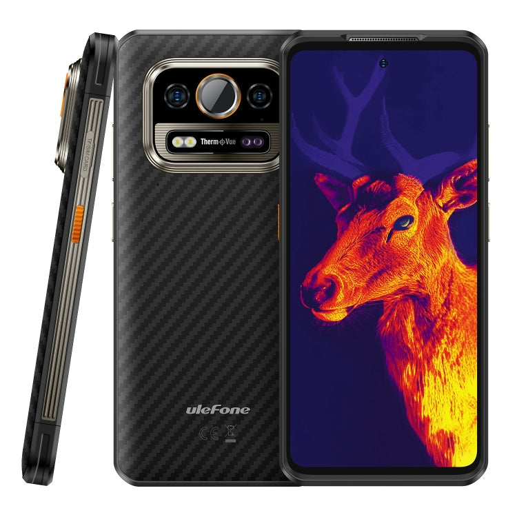 Ulefone Armor 25T Rugged Phone, 6GB+256GB, Thermal Imaging, 6.78 inch Android 14 MediaTek Helio G99 Octa Core, Network: 4G, NFC, OTG (Black)