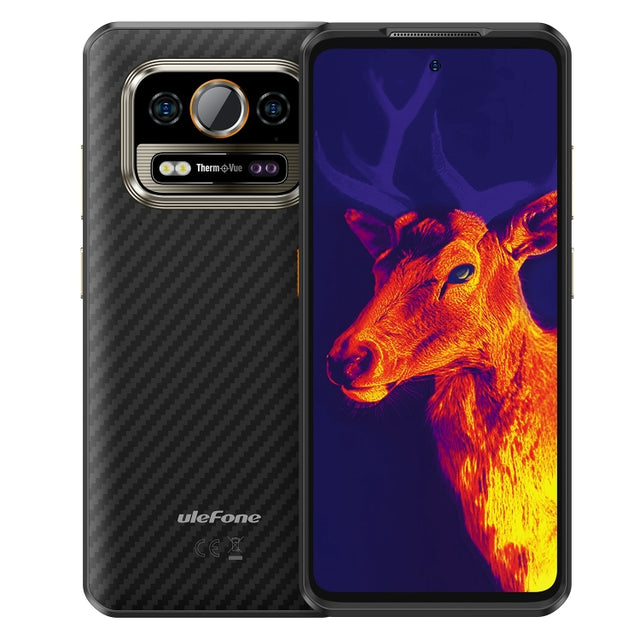 Ulefone Armor 25T Rugged Phone, 6GB+256GB, Thermal Imaging, 6.78 inch Android 14 MediaTek Helio G99 Octa Core, Network: 4G, NFC, OTG (Black)