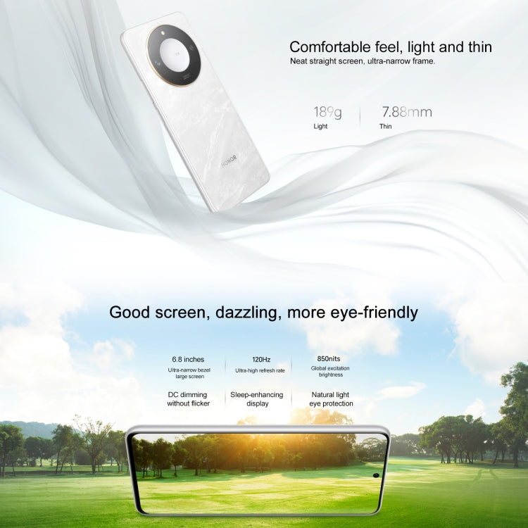 Honor X60, 12GB+512GB, Side Fingerprint, 6.8 inch MagicOS 8.0 Dimensity 7025-Ultra Octa Core, Network: 5G, OTG, Support Google Play (Green)