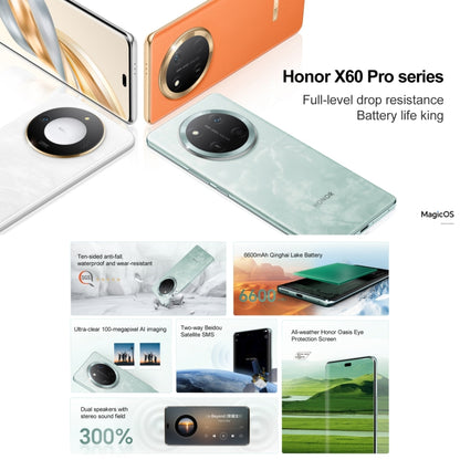 Honor X60 Pro, 8GB+256GB, Screen Fingerprint, 6.78 inch MagicOS 8.0 Snapdragon 6 Gen1 Octa Core, Network: 5G, OTG, Not Support Google Play (Black) - free shipping - PMC Jewellery - Order now!