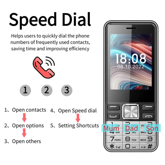 S5630, 2.8 inch, 3000mAh, 21 Key, Support Bluetooth, Flashlight, GSM, Quad SIM (Black)