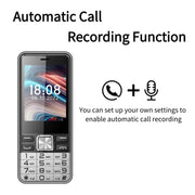 S5630, 2.8 inch, 3000mAh, 21 Key, Support Bluetooth, Flashlight, GSM, Quad SIM (Black)