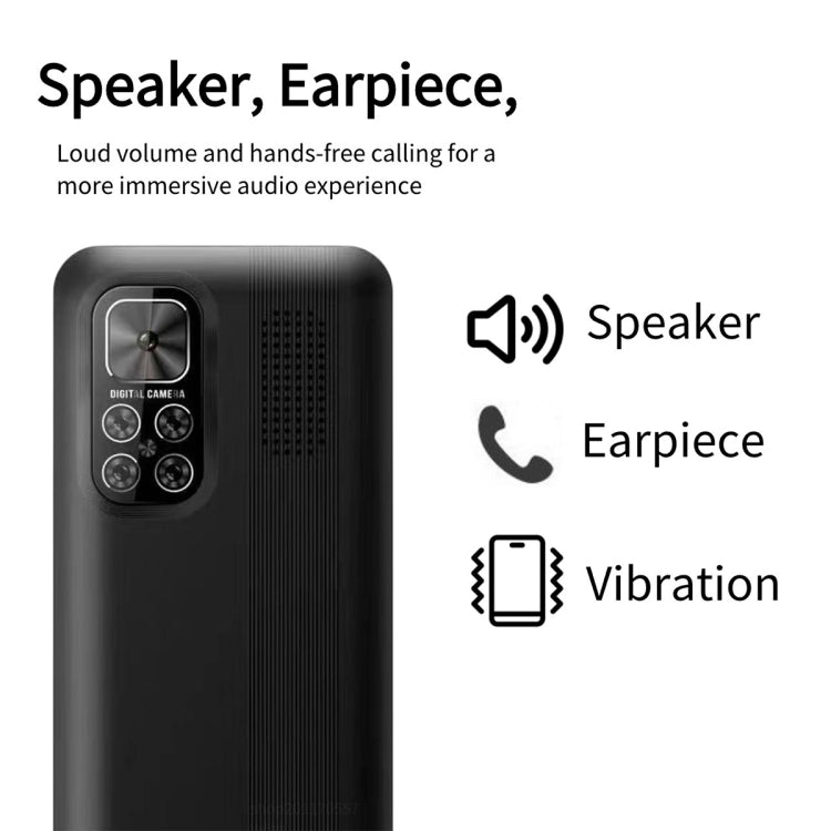 S5630, 2.8 inch, 3000mAh, 21 Key, Support Bluetooth, Flashlight, GSM, Quad SIM (Black)