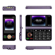 SOYES V-899, 32MB+64MB, 2.4 inch + 2.8 inch Display MTK6261D CPU, BT 3.0, Network: 2G, Dual SIM (Purple)