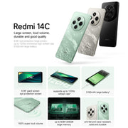 Xiaomi Redmi 14C, 6GB+128GB, 6.88 inch Xiaomi HyperOS MediaTek Helio G81-Ultra Octa Core, Network: 4G, Not Support Google Play (Silver)