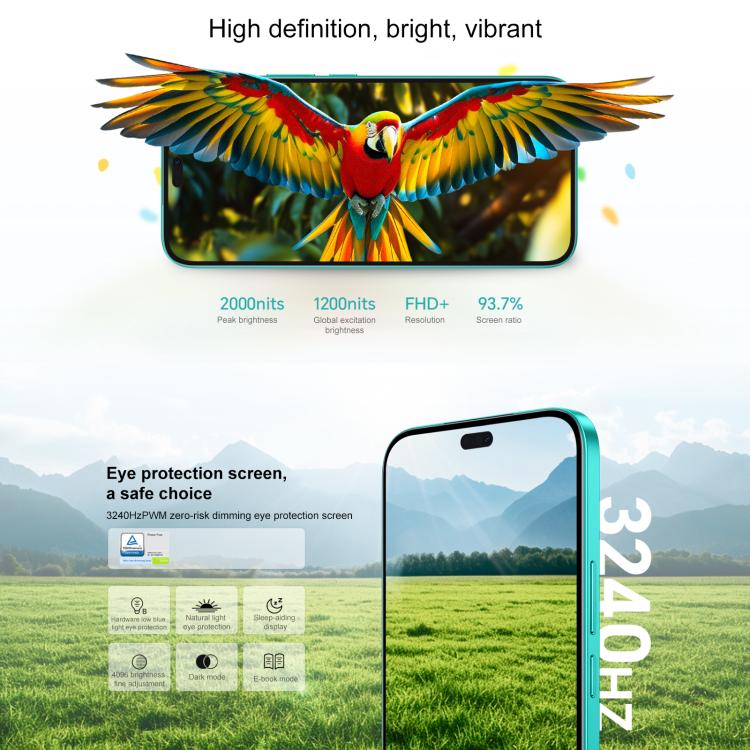 Honor Play9T Pro, 8GB+256GB, Screen Fingerprint, 6.7 inch MagicOS 8.0 Android 14.0 Dimensity 6080 Octa Core, Network: 5G, OTG, Not Support Google Play (Black) - free shipping - PMc TechLife - Order now!