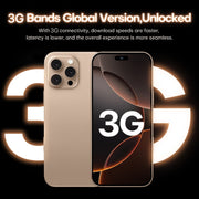 i16 Pro Max / A08, 3GB+32GB, 6.73 inch Screen, Face Identification, Android 8.1 MTK6753 Octa Core, Network: 3G, Dual SIM, AU Plug (Gold)